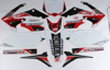 Honda Raceline Graphics Complete Kit White Backgrounds - 09-12 CRF450R