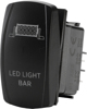 "Led Light Bar" Illuminated Rocker Switch - Amber Lighted SPST Rocker