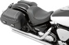 Smooth Vinyl Solo Seat Black Low Profile - For 99-13 Yamaha Road Star
