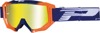3200 Blue / Orange Venom OTG Goggles - Yellow Dual Mirrored Lens