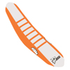 Seat Cover Orange/White w/Orange Ribs - For 16-18 KTM SX/F
