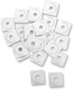 Woody's Square Digger Aluminum Support Plates White 48 Pack - Aluminum support plates, white, 48 pack