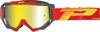 3200 Red / Gray Venom OTG Goggles - Yellow Dual Mirrored Lens