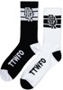 DBK Stacked Socks 2 Pack Black and White - 2 pack black and white socks by DBK