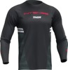 Thor Intense Assist Berm Long-Sleeve Jersey M Black Camo Green Men's - MTB long-sleeve jersey, size M, men's, Black/Camo Green