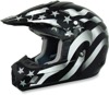 FX-17 Flag Full Face Offroad Helmet White/Black 2X-Large