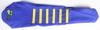 Gripper Seat Cover Blue/Yellow w/Ribs - For 14-16 Husqvarna FC FE TC TE
