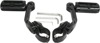 Ribbed Clamp-On Highway Bar Footpegs w/Mount 1-1/4" - Black
