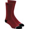 100% Solid Socks Red Lg/Xl