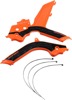 X-Grip Frame Guards Orange/Black - For 19-22 KTM 125-450 SX/F XC/F