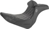 Saddlemen Pro Series SDC Performance Grip Seat Black For Harley Low Rider - 2-up seat with GelCore for Harley Low Rider models