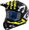 AFX FX-17Y Attack Youth MX Helmet Matte Yellow Black Large - Youth large MX helmet, matte yellow/black