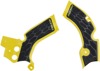 X-Grip Frame Guards Yellow/Black - For 15-18 Suzuki RMZ250