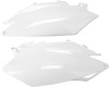 UFO Side Panels White Pair For Honda CRF250R CRF450R - White side panels for Honda CRF250R/CRF450R