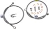 Stainless Steel Front 2-Lines Brake Line Kit - For 99-07 Suzuki Hayabusa