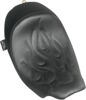 Speedcradle Flame Stitched Solo Seat Low & Upfront - For FLH FLT Speedcradle Flame Stitched Solo Seat Low & Upfront - For FLH FLT
