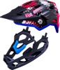 Kali Maya Punk Child Full Face Bicycle Helmet Blue/White/Red/Black - Modular child bicycle helmet, Maya model, Punk graphic