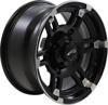 AMS Roll'n 104 Wheel 14x7 4/156 Black Gloss Machined Front/Rear - 14x7 4/156 Black ATV/UTV Wheel For Polaris Kawasaki Yamaha