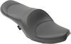 Drag Specialties 2-Up Double Bucket Vinyl Seat Black For Harley FL/FX 66-84 - 2-Up touring seat For Harley FL/FX 1966-1984