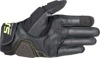 Alpinestars Halo Leather Gloves Black/Fluo Yellow Men's 2XL - Short cuff, touchscreen gloves for men, size 2XL