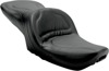 Explorer Stitched 2-Up Seat Black Gel - For 91-95 Harley FXD Dyna