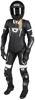 Men's Apex V1 RR Leather One-Piece Race Suit Black/White 2X-Large