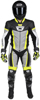 Men's Apex V1 RR Leather One-Piece Race Suit HiViz/Grey 2X-Large