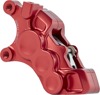 Arlen Ness 6-Piston Front Left Brake Caliper Red For Harley-Davidson - 6-piston caliper, front left, red For Harley-Davidson