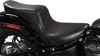 Cherokee Smooth 2-Up Seat - Black - For 18-20 Harley FXLR FLSB