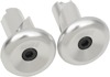 ODI Aluminum Handlebar End Plugs Silver Universal Pair - Universal fit for 14mm-19mm handlebars ODI Aluminum Handlebar End Plugs Silver Universal Pair - Universal fit for 14mm-19mm handlebars