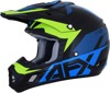 FX-17 Aced Full Face Offroad Helmet Blue/Green/Black 2X-Large