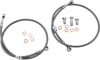 Stainless Steel Front Brake Line Kit - 2 Lines - For 99-02 Suzuki SV650