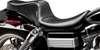 Cherokee Smooth Vinyl 2-Up Seat - Black - For 04-05 Harley FXD Dyna