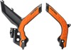 X-Grip Frame Guards Black/Orange - For 20-23 KTM 150-500 EXC XCW