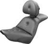 Explorer RS Pillow 2-Up Seat Black w/Backrest - For 18-20 Harley FLSB FXLR