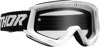 Thor Combat Racer Goggle Clear Lens White/Black Adult Unisex - Anti-fog clear lens MX goggle with tear-off posts