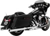 Chrome Eliminator 400 Slip On Exhaust Mufflers - For 95-16 Harley Touring
