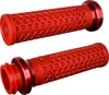 ODI Vans Signature Indian TBW 1in Grips Dark Red/Red - Original Lock-On grips for Indian 1in TBW models