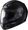 CL-Y Youth Solid Black Full-Face Helmet Youth Small