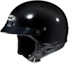 CS-2N Solid Black Half Helmet Medium