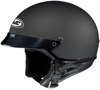 CS-2N Flat Black Half Helmet Large
