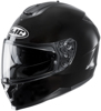 C70 Solid Black Full-Face Street Motorcycle Helmet 2X-Large