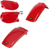 Dark Red Front & Rear Fenders & Side Panels - 77-82 Honda XR75/XR80