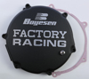 Black Factory Racing Clutch Cover - 03-04 Kawasaki KX250