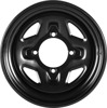 Sedona Steel Wheel 14x7 4/137 4+3 Black 14mm ATV/UTV - 14x7 steel wheel, 4/137, 4+3 offset, black, ATV/UTV