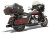+P Black Fluted Megaphone Exhaust - For 95-16 Harley FLT FLHT FLHR FLHX FLTR +P Black Fluted Megaphone Exhaust - For 95-16 Harley FLT FLHT FLHR FLHX FLTR