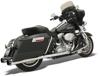 +P Chrome Black Megaphone Exhaust - For 95-16 Harley FLT FLHT FLHR FLHX FLTR +P Chrome Black Megaphone Exhaust - For 95-16 Harley FLT FLHT FLHR FLHX FLTR