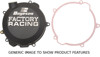 Factory Racing Clutch Cover - Black - For 91-98 Yamaha WR250 YZ250