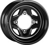 Sedona Steel Wheel 14x7 4/156 4+3 Black 14mm ATV/UTV - 14x7 steel wheel, 4/156 bolt, black, 14mm lug for ATV/UTV