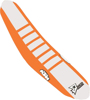 Seat Cover Orange/White w/Orange Ribs - For 2019 KTM SX/F XCF